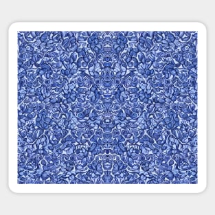 Blue Stones Aesthetic Abstract Pattern Sticker